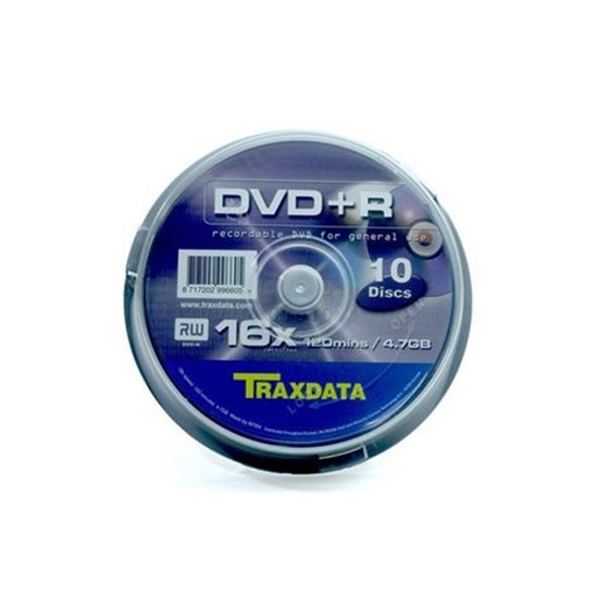 Medij Traxdata DVD+R 4.70GB 16x Spindle 10 kom P/N: 906753ITRA001 