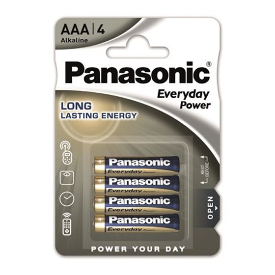 PANASONIC baterije AAA LR03EPS/4BP Alkaline Everyday Power
