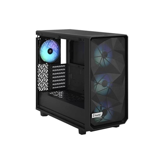Kućište Fractal Meshify 2 Lite, E-ATX, Bez napajanja, Kaljeno staklo, RGB, Crna, FD-C-MEL2A-05