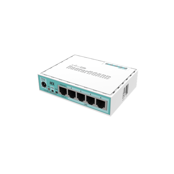 MikroTik hEX Router, 256MB RAM, 5×G-LAN, microSD, USB, RouterOS L4 (RB750Gr3)