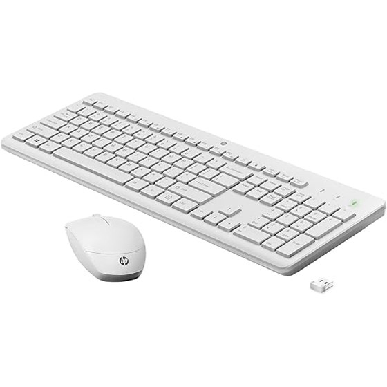 Tipkovnica i miš Bežična HP 230 Wireless Keyboard + miš Combo bijela P/N: 3L1F0AA