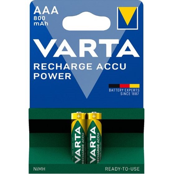 VARTA RECH.ACCU POWER R2U AAA 800MAH  BLI2 