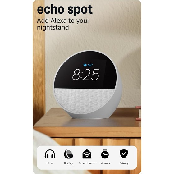 Zvučnik Amazon Echo Spot White bluetooth