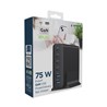 Univerzalni punjač 6 port, total 75W Gan Gembird fast charger, 4x USB C (25W PD), 2x USB A (18W QC 3.0), TA-UC-2A4C-PD75-01-BK