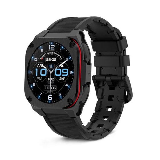 KSIX, smartwatch Zenthium, 1.32" AMOLED, 30 dana baterija, IP68, crni