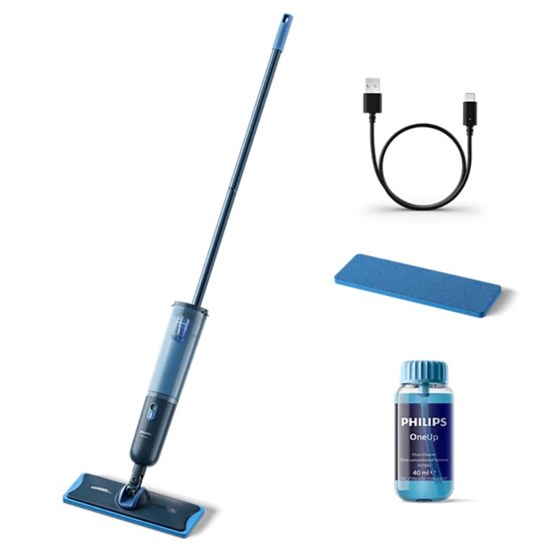 Philips OneUp Series 3000 with 2 pads and 1 floor cleaner