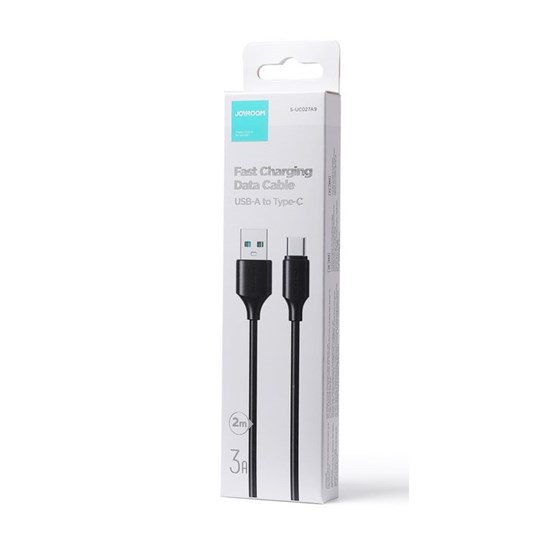 Kabel USB A - USB C 2m 3A 480Mbps, Joyroom Long-Lasting Series A9, crni