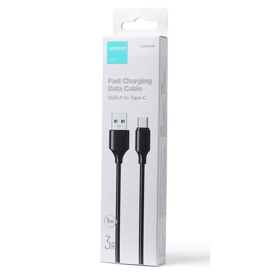 Kabel USB A - USB C 1m 3A 480Mbps, Joyroom Long-Lasting Series A9, crni
