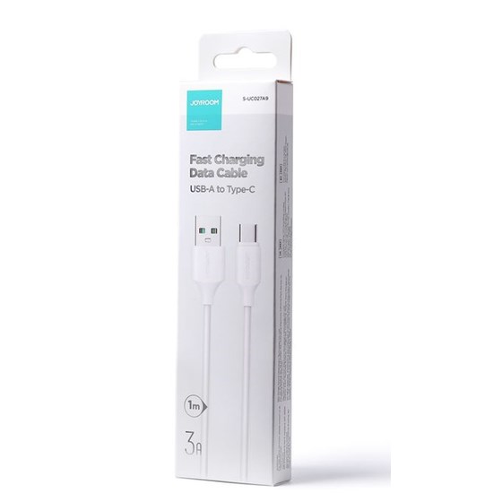 Kabel USB A - USB C 1m 3A 480Mbps, Joyroom Long-Lasting Series A9, bijeli