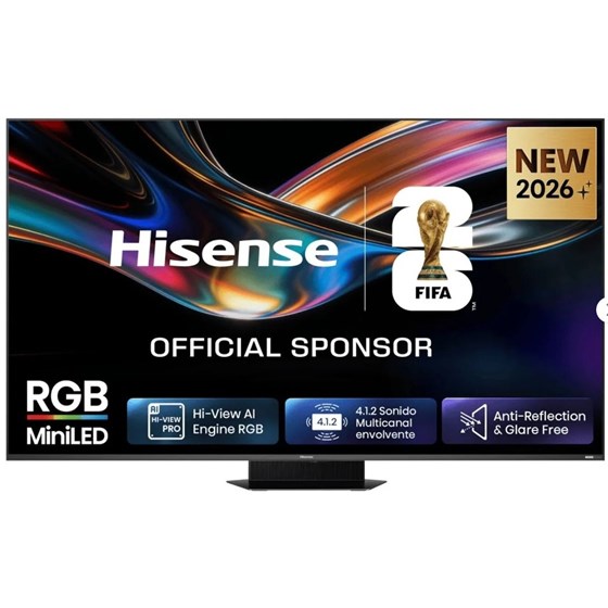 TV Hisense 75UR9S 75" 4K UHD, RGB Mini LED, Smart TV, 75UR9S