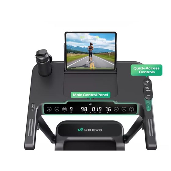 Urevo Foldi 3S Smart Auto inclined running treadmill Black traka za trčanje
