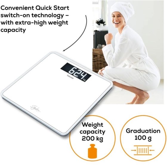 Beurer GS 400 SignatureLine glass scale white