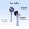 JISU Ručni ventilator F10, Sivi
