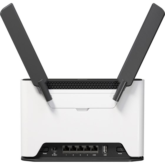 Mikrotik Chateau LTE7 ax Dual-Band Router, 102MB RAM, 1×2.5Gbps 4×G-LAN, 2.4Ghz/5Ghz 802.11ax/a/b/g/n/ac, LTE CAT7 modem, USB, MicroSIM, PSU, tower kućište, RouterOS L4 (S53UG+5HaxD2HaxD-TC&FG621-EA) 