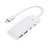 USB C HUB Orico 4 portni, 2x USB A 3.0, 2x USB C (1x USB C 100W), ORICO-PAPW2AC-C3-015-WH-EP