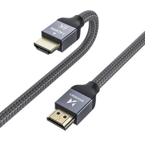 Kabel HDMI - HDMI 2.1 8K 60Hz 48Gbps/ 4k 120Hz / 2k 144Hz Wozinsky 2m