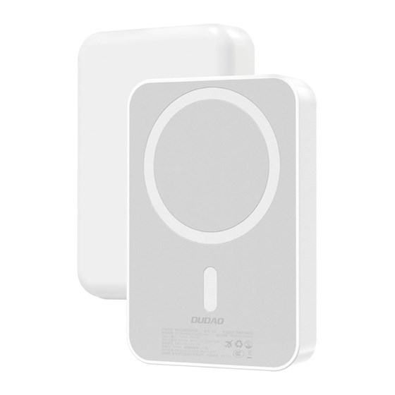 Powerbank 10000mAh Dudao K26 USB A/USB C 20W, Wireless/MagSafe do 15W, bijeli