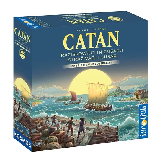Društvena igra CATAN 2025 - ISTRAŽIVAČI I GUSARI EKSPANZIJA (HR)