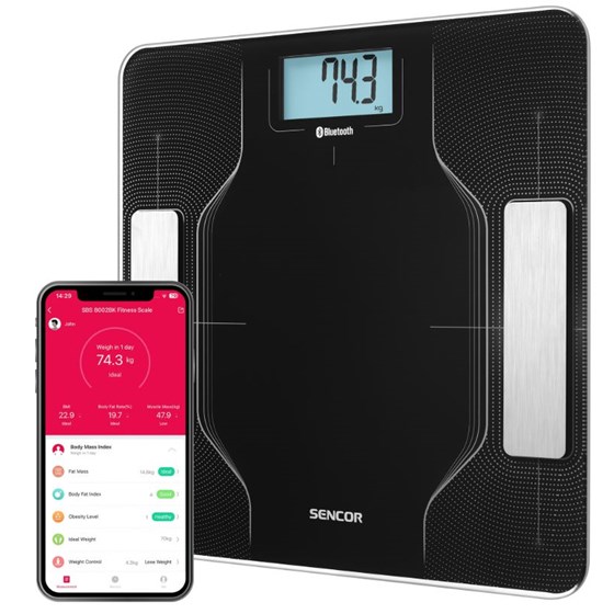 Sencor osobna pametna vaga SBS 8002BK