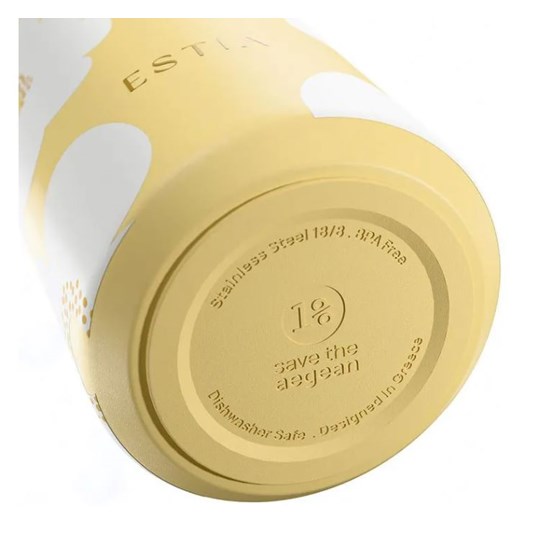 Estia Izolirana termo Lens čaša 360ml Yellow Daisy