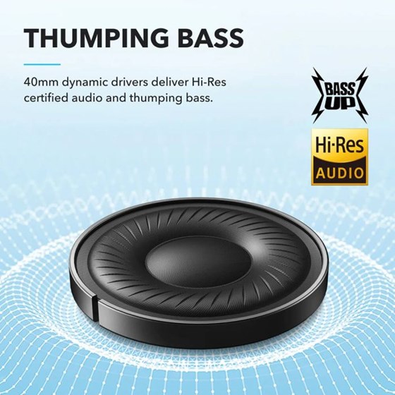 Anker Soundcore Q20i naglavne bluetooth slušalice, crne 