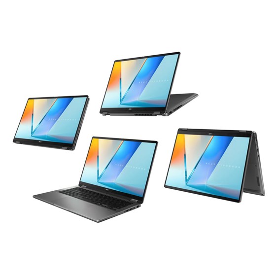 Asus Vivobook 14 Flip TP3407SA-SGA155W, 90NB14Y1-M00LV0, 14" WUXGA OLED Touch, Intel Core Ultra 7 258V, 32GB LPDDR5X, 1TB M.2 PCIe NVMe SSD, W11H, Intel Arc Graphics