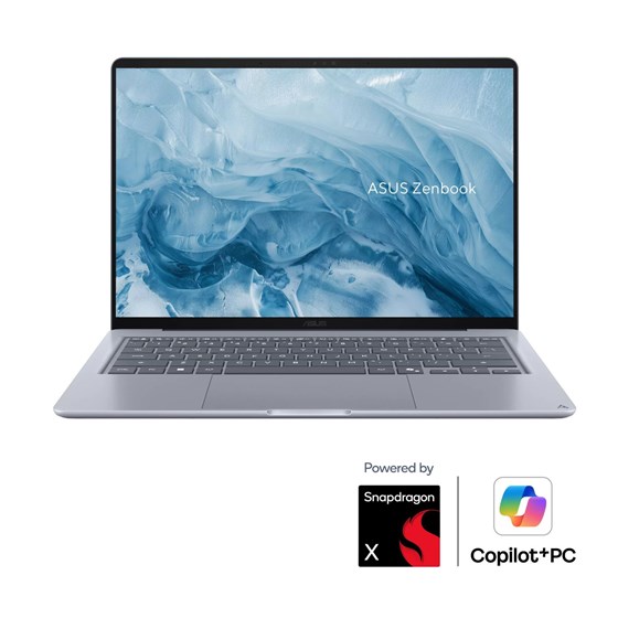 ASUS Zenbook 14 UX3480QA-U1102W, 90NB19K1-M00A60, 14" WUXGA OLED, Snapdragon X X1E 26 100, 16GB LPDDR5X, 256GB M.2 NVMe SSD, W11H, Qualcomm Adreno GPU
