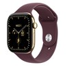 Apple Watch S12 Cellular 46mm Radiant Gold Titanium Case with Burgundy Sport Band - S/M